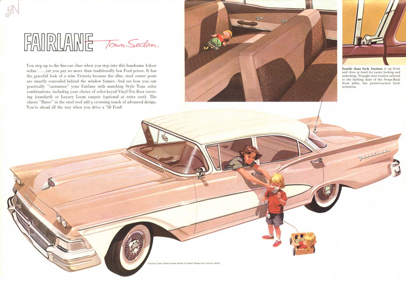 1958 Ford Fairlane Brochure Page 1